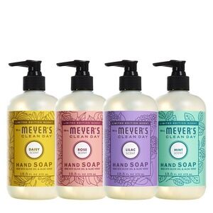 Mrs. Meyer's Spring Seasonals Hand Soap Collection Daisy, Rose, Lilac, and Mint